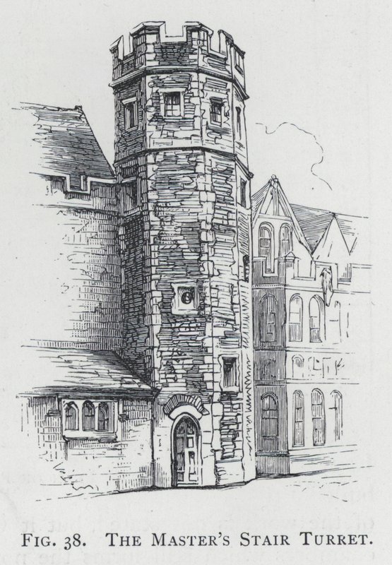 Mesterens Trappetårn (gravering) af English School