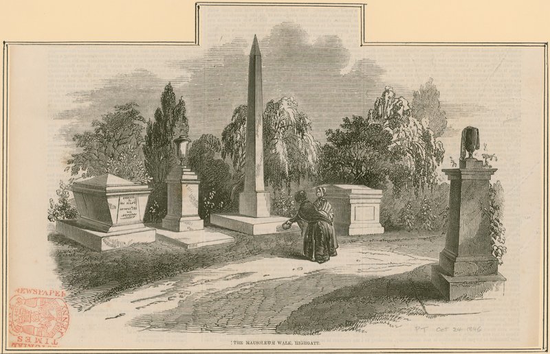 Mausoleum Walk, Highgate Cemetery, London af English School