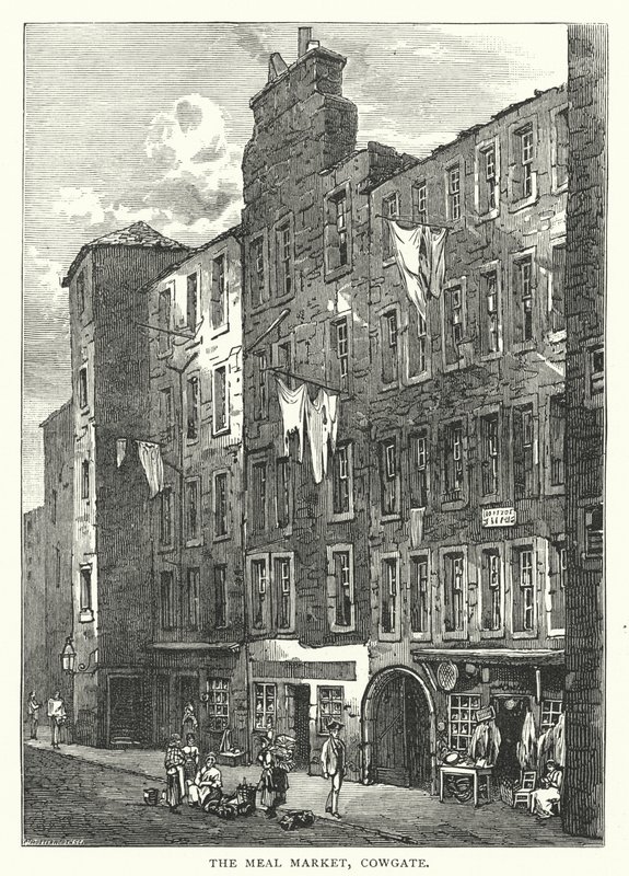 The Meal Market, Cowgate (gravering) af English School