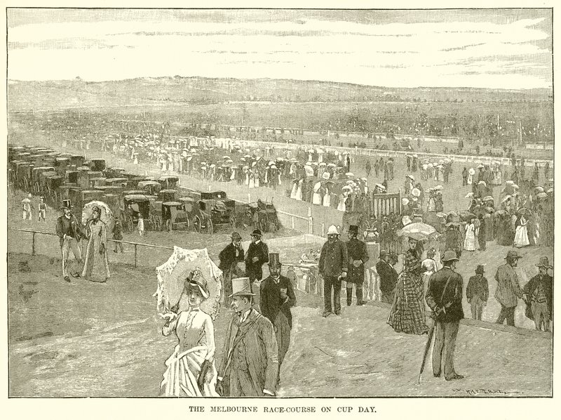 Melbourne Race-Course på Cup Day af English School
