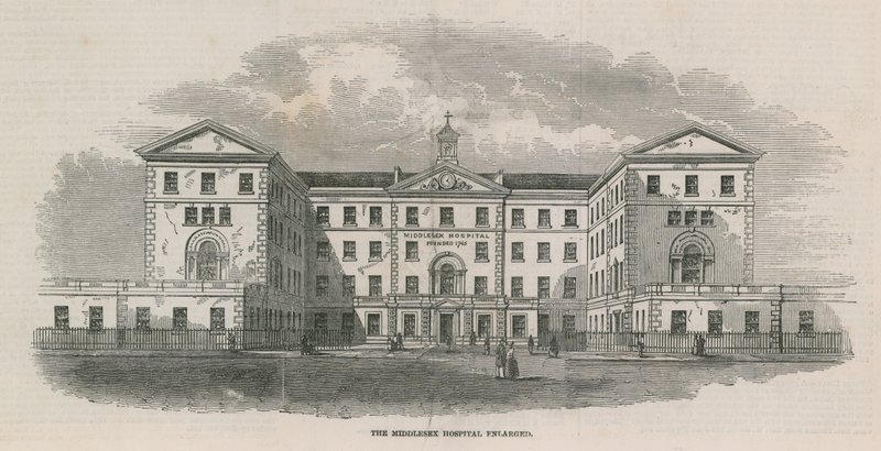 Middlesex Hospital blev udvidet af English School