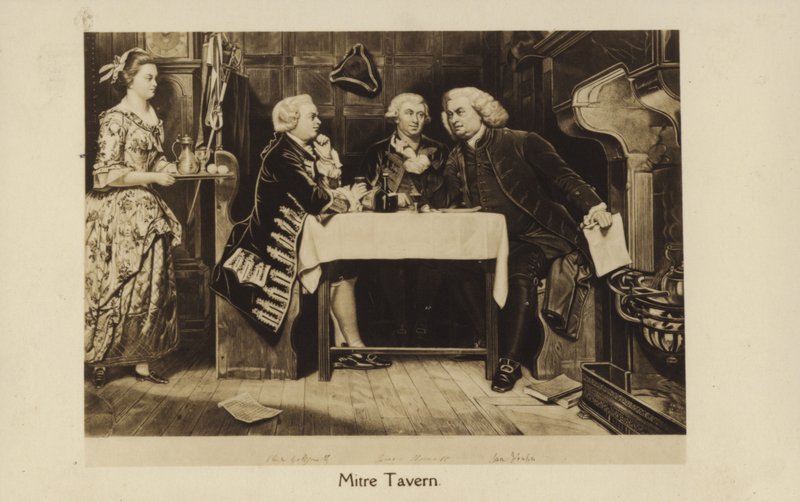 The Mitre Tavern (litografi) af English School