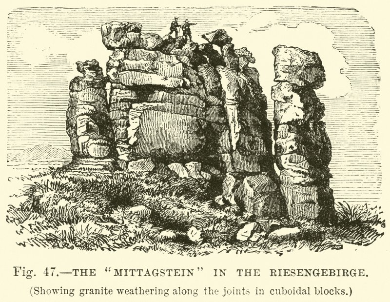 The Mittagstein in the Riesengebirge  af English School