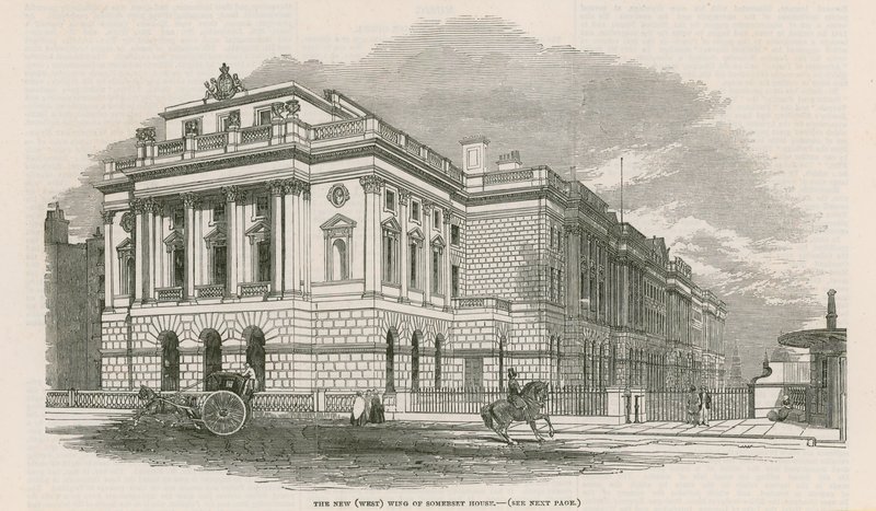 Den nye (vestlige) fløj af Somerset House af English School