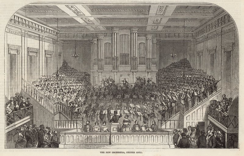 The New Orchestra, Exeter Hall, London af English School