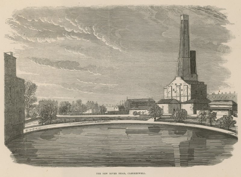 The New River Head, Clerkenwell, London af English School