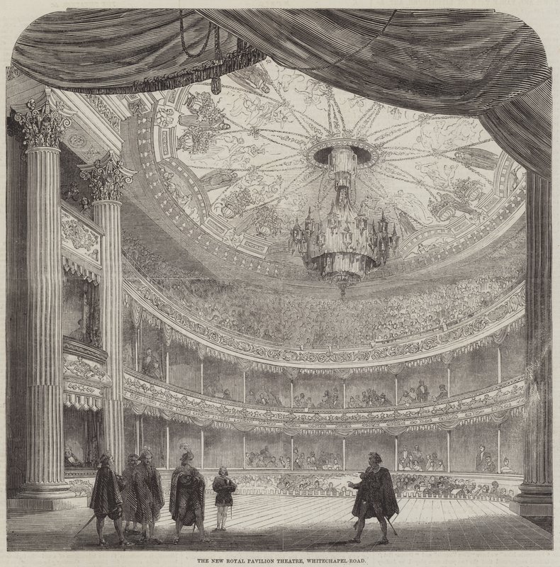 The New Royal Pavilion Theatre, Whitechapel-Road (gravering) af English School
