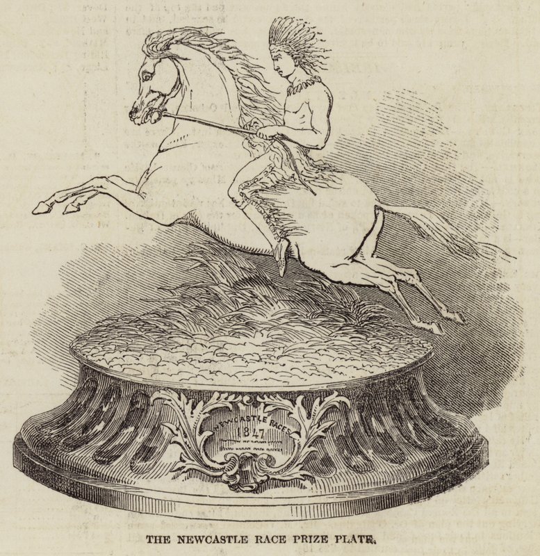 The Newcastle Race Prize Plate (gravering) af English School