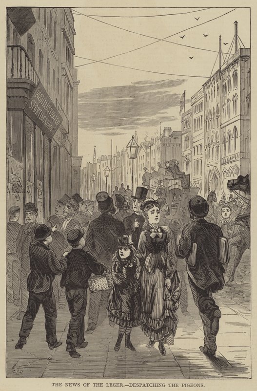 The News of the Leger, der afsender duerne (gravering) af English School