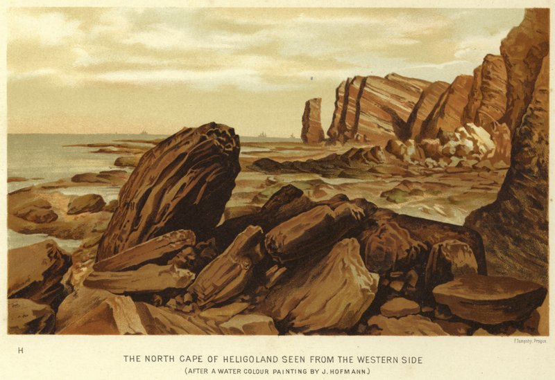 The North Cape of Heligoland seen from the western side  af English School
