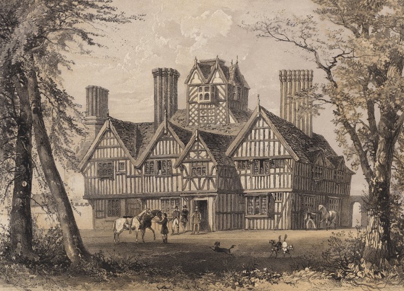 The Oak House, West Bromwich, Staffordshire af English School