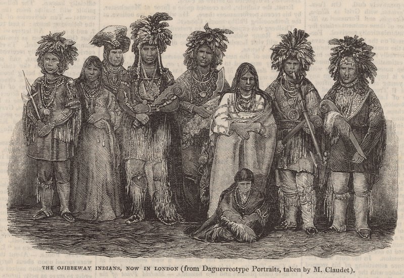 Ojibbeway-indianerne, nu i London af English School