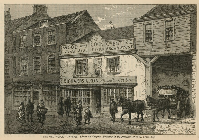 The Old Cock Tavern, Tothill Fields, London af English School