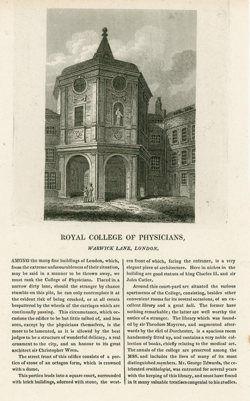 The Old College of Physicians i Warwick Lane af English School