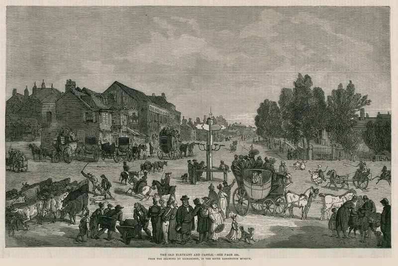 Den gamle elefant og slottet af English School