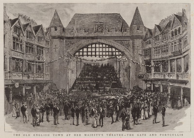 Den gamle engelske by ved Her Majesty