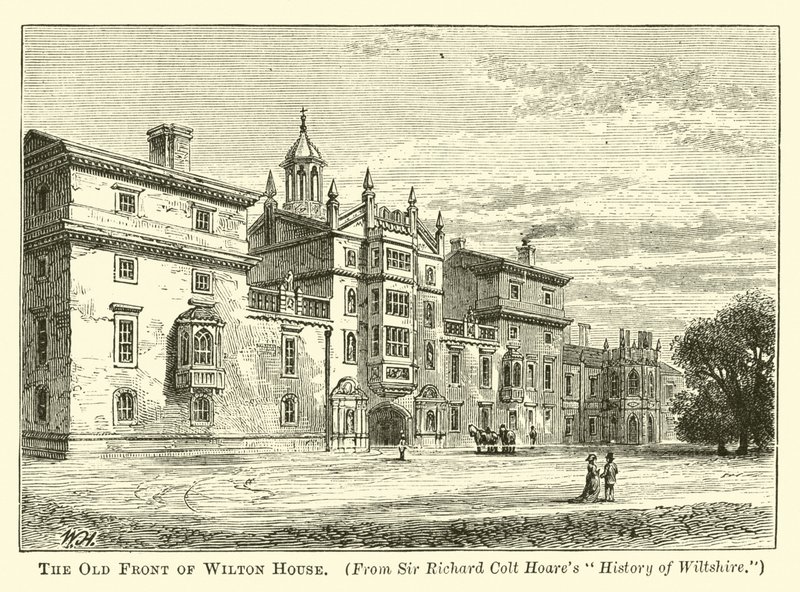 Den gamle front af Wilton House af English School
