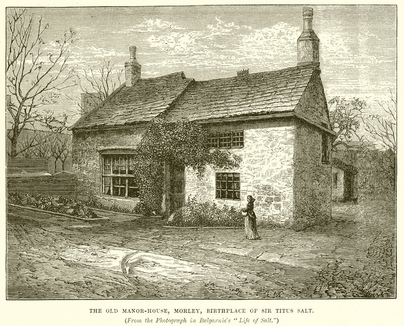 The Old Manor-House, Morley, fødested for Sir Titus Salt af English School