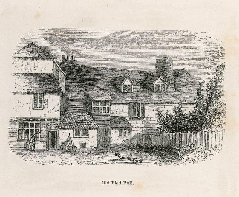 The Old Pied Bull (bagerst) af English School