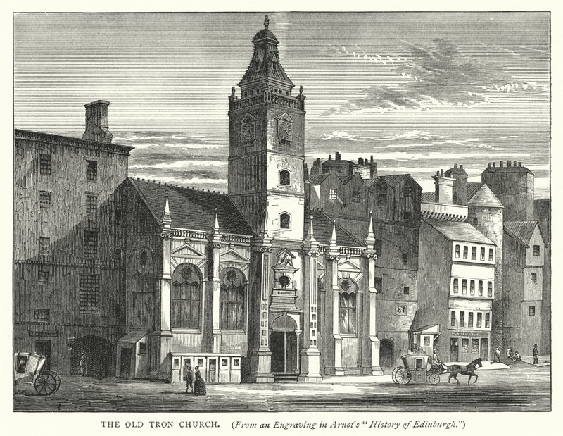 Den Gamle Tron Kirke (stik) af English School