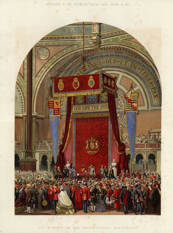 Åbningen af den internationale udstilling, 1862 af English School