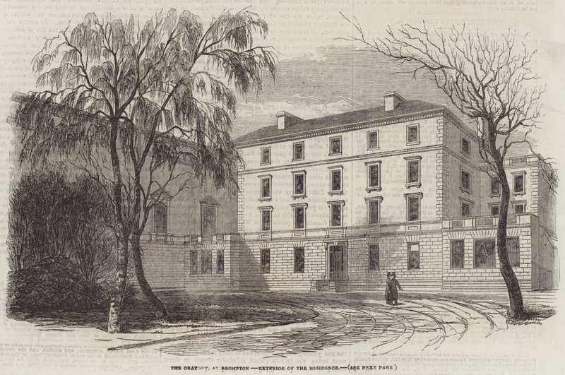 The Oratory, at Brompton, Exterior of the Residence (gravering) af English School
