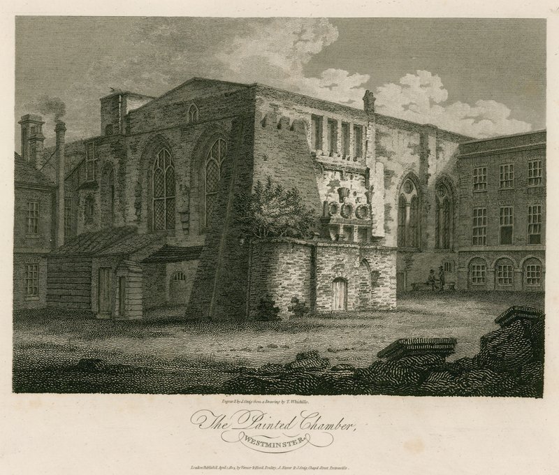 The Painted Chamber, Westminster Palace af English School