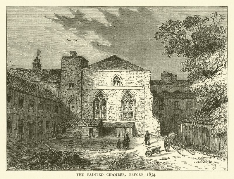 Det malede kammer, før 1834 (gravering) af English School