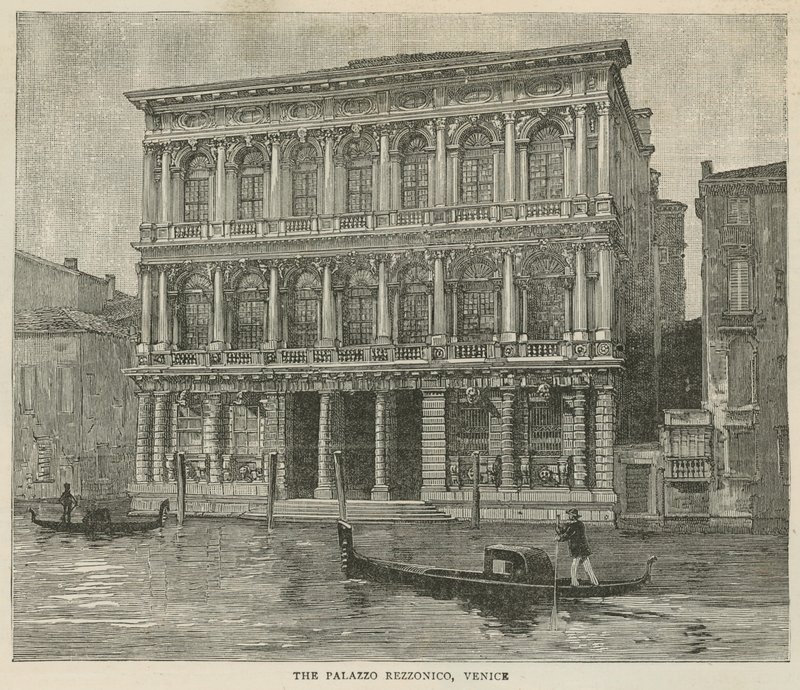 Palazzo Rezzonico, Venedig af English School