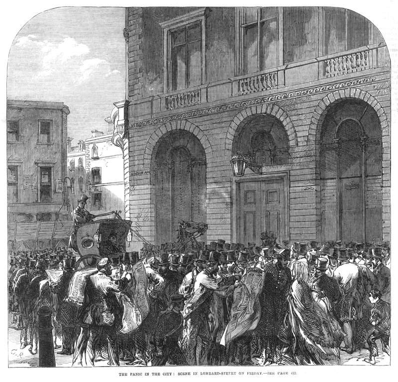 The Panic in the City - scene i Lombard Street fredag af English School