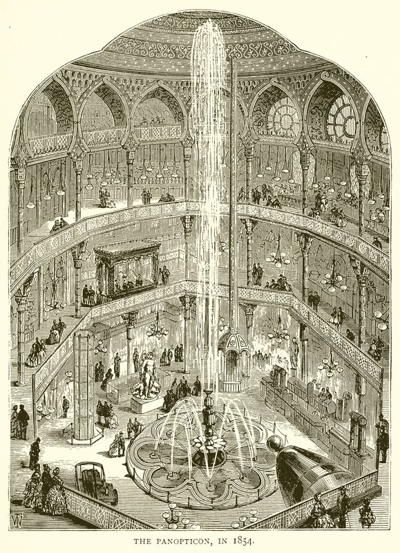 Panoptikonet i 1854 af English School