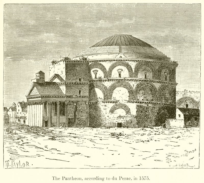 Pantheon, ifølge du Perac, i 1575 af English School
