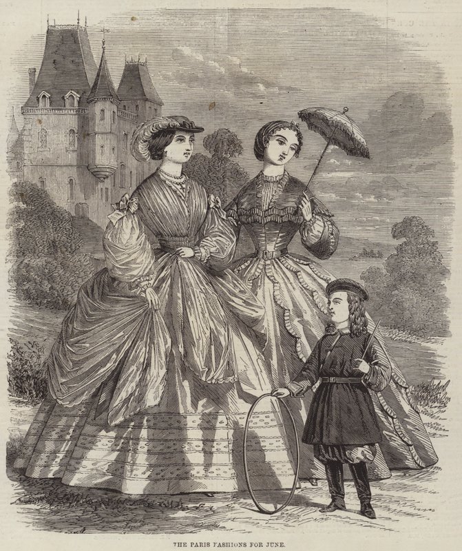 Paris-moden i juni (gravering) af English School