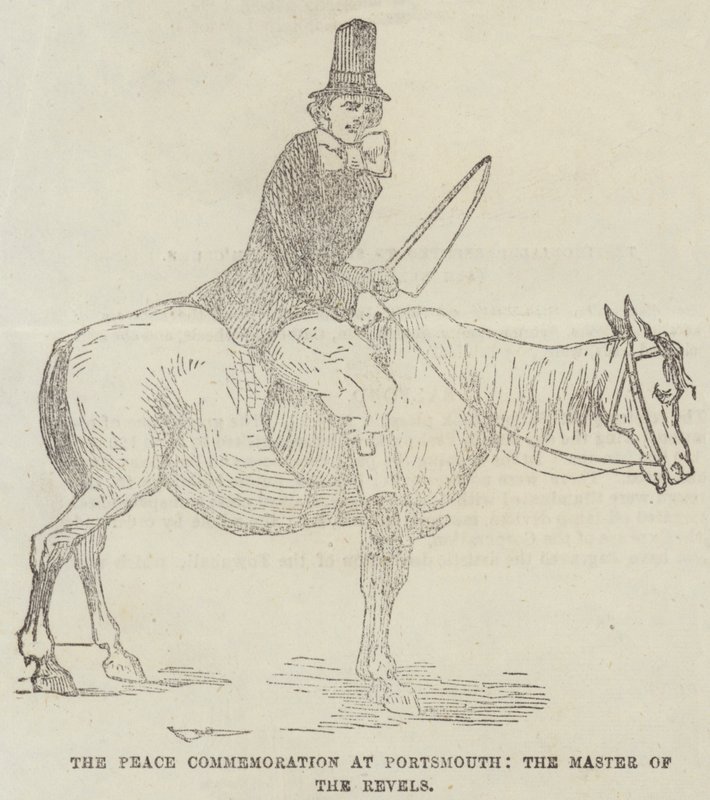 Fredshøjtideligheden i Portsmouth, Revels Mester (gravering) af English School