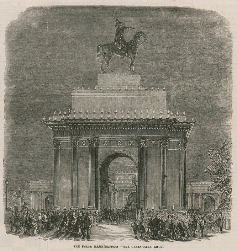 Fredsbelysningerne ved Green Park Arch af English School