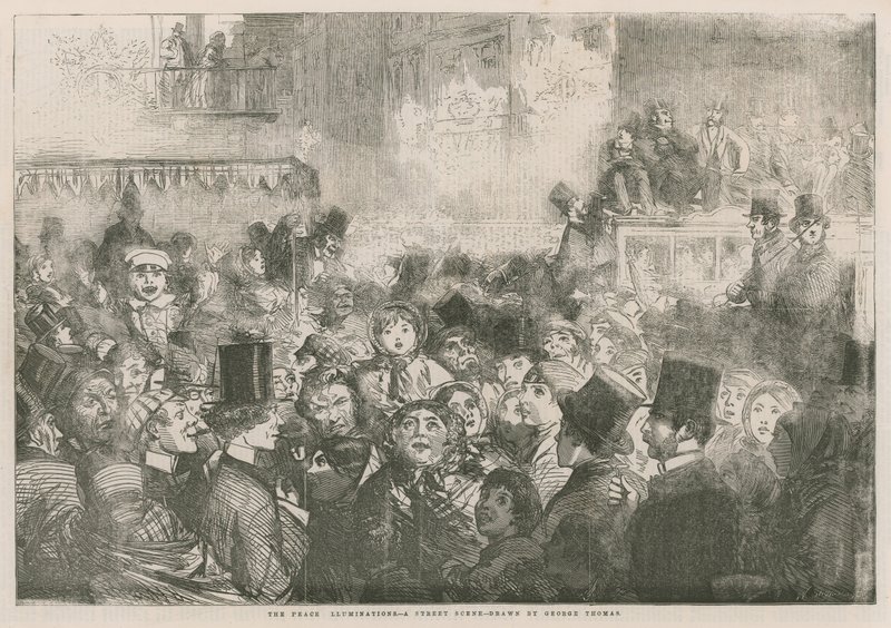 The Peace Illumnations: A Street Scene af English School