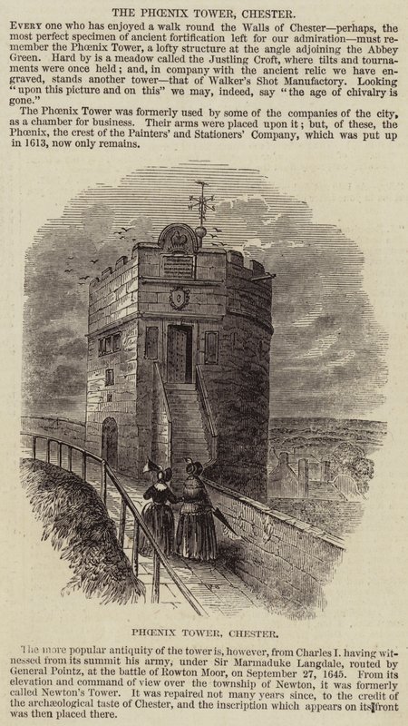 The Phoenix Tower, Chester (gravering) af English School