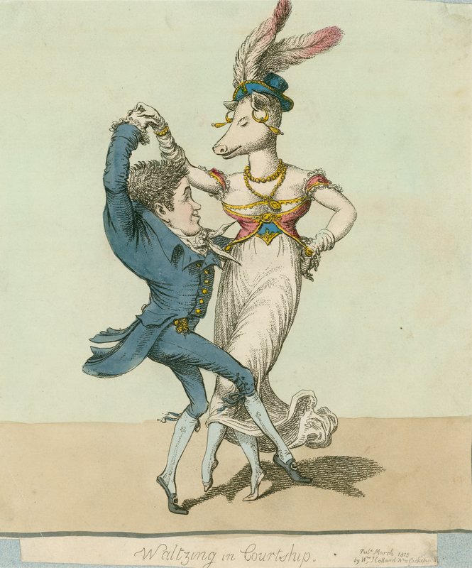 The Pig-Faced Lady of Manchester Square, London; Valser i frieri af English School