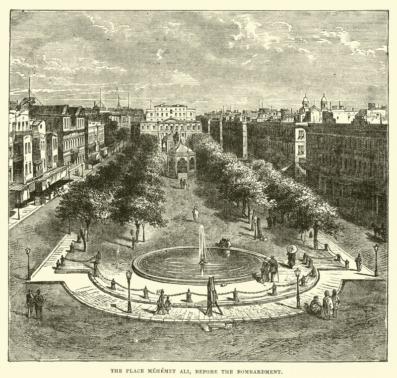 Place Mehemet Ali, før bombardementet af English School