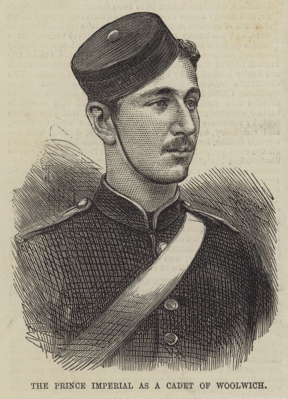 The Prince Imperial som kadet af Woolwich (gravering) af English School