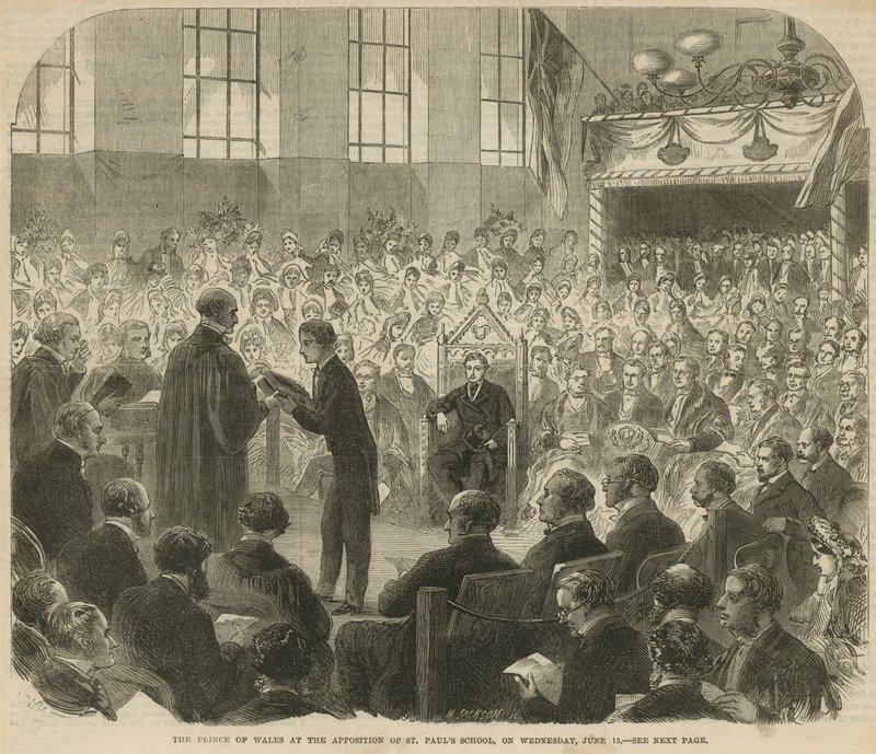 Prinsen af Wales ved udnævnelsen af St Pauls School af English School