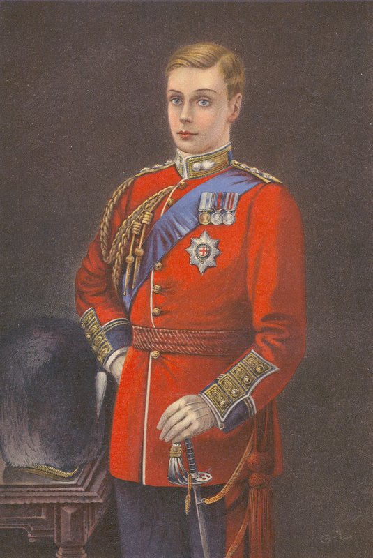 Prinsen af Wales i Grenadiergardens uniform (farvelitografi) af English School