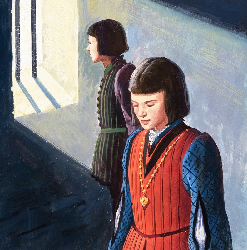 Prinserne i tårnet inklusive kong Edward V af English School