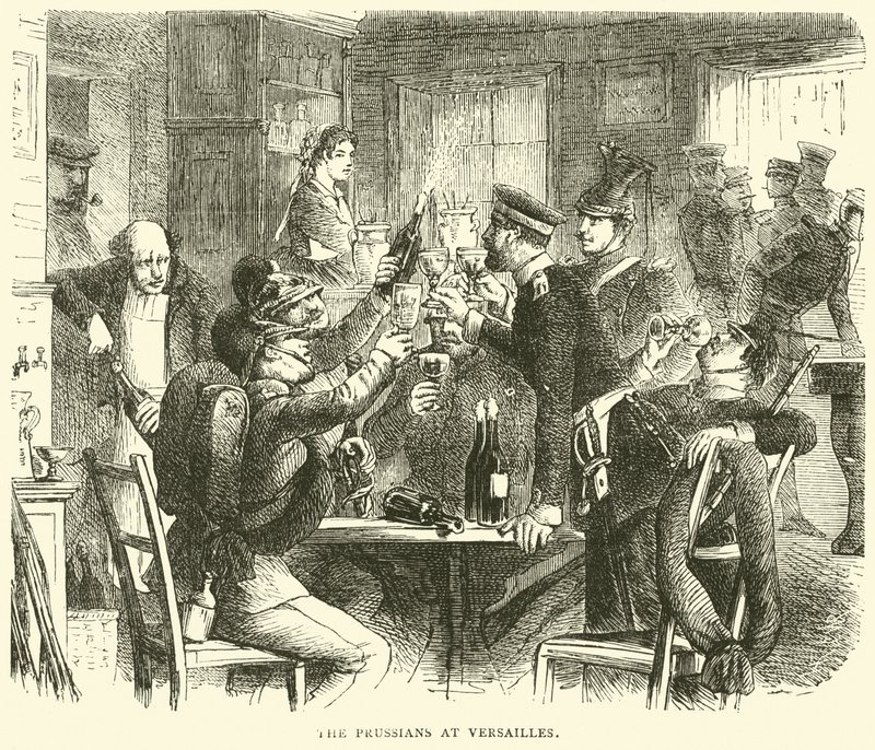 Preusserne i Versailles, oktober 1870 af English School