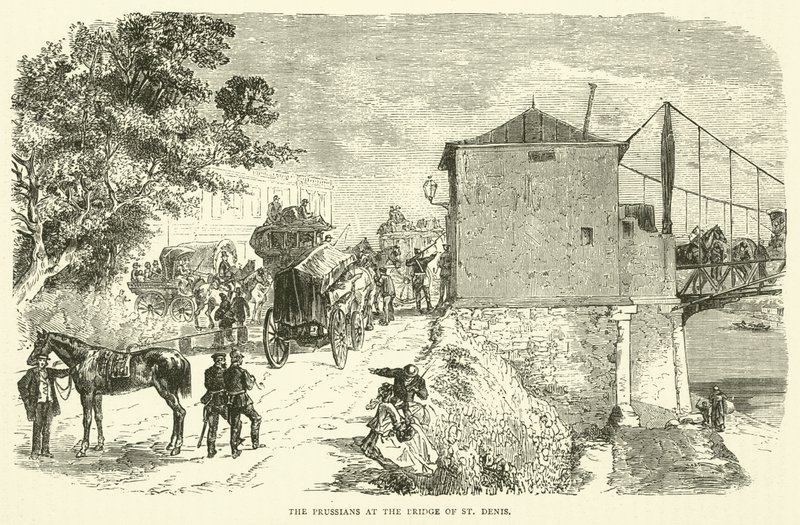 Preusserne ved St. Denis-broen, januar 1871 af English School