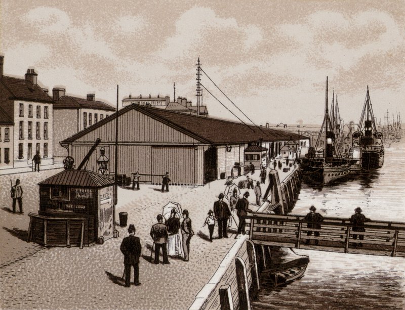 The Quay, Belfast (litho) af English School