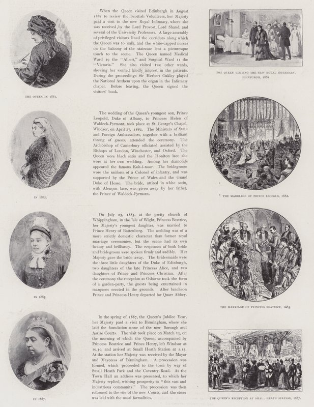 Dronningens glorværdige regeringstid (litho) af English School