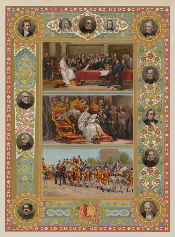 Dronningens jubilæum (chromolitho) af English School