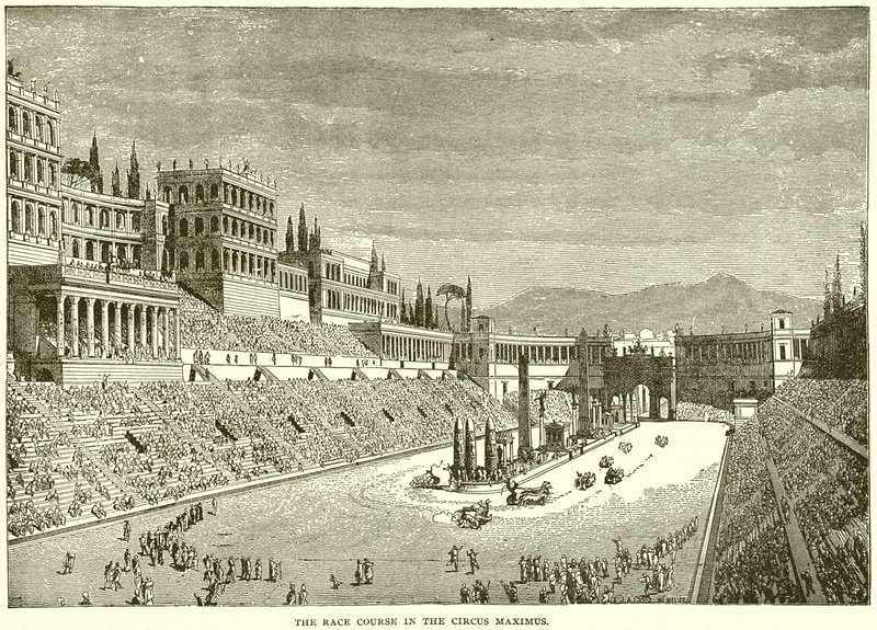 Væddeløbsbanen i Circus Maximus af English School