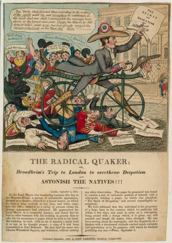 The Radical Quaker, eller Broadbrims tur til London for at vælte despoti og forbløffe de indfødte!!! af English School